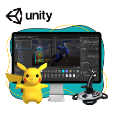 Мир игр на Unity 2D на популярном движке + AI-помощники - КИБЕРшкола программирования для детей, компьютерные курсы для школьников, начинающих и подростков - KIBERone г. Восточное Бирюлёво