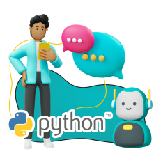 Умный чат-бот на Python - КИБЕРшкола программирования для детей, компьютерные курсы для школьников, начинающих и подростков - KIBERone г. Восточное Бирюлёво