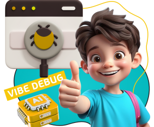 Тестирование & Vibe Debug. Охотники за багами - КИБЕРшкола программирования для детей, компьютерные курсы для школьников, начинающих и подростков - KIBERone г. Восточное Бирюлёво